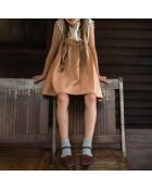 Robe 100% Lin Tablier Eloise abricot