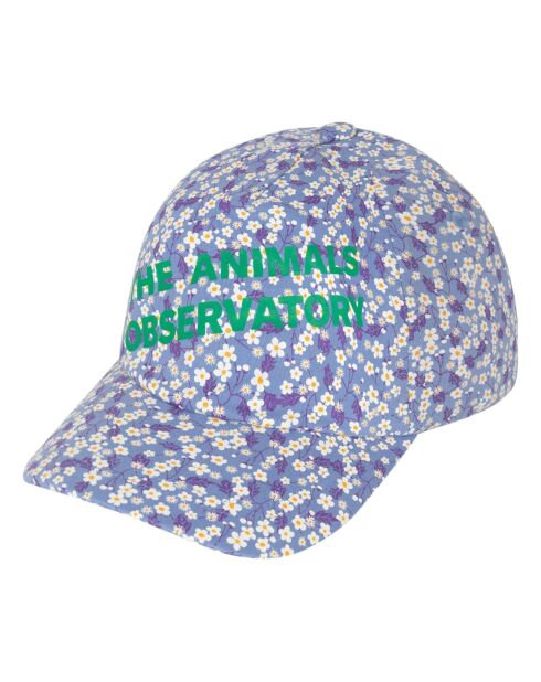 Casquette à Fleurs Hamster violette