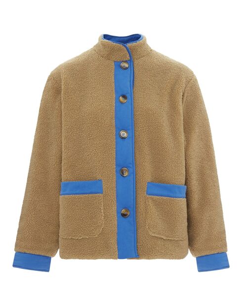 Veste Façon Fourrure Elsa noisette