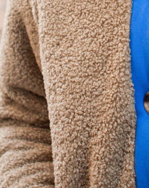 Veste Façon Fourrure Elsa noisette