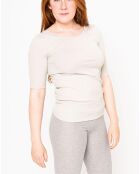 T-Shirt Soie mélangée Gym gris clair