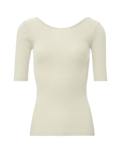 T-Shirt Soie mélangée Gym gris clair