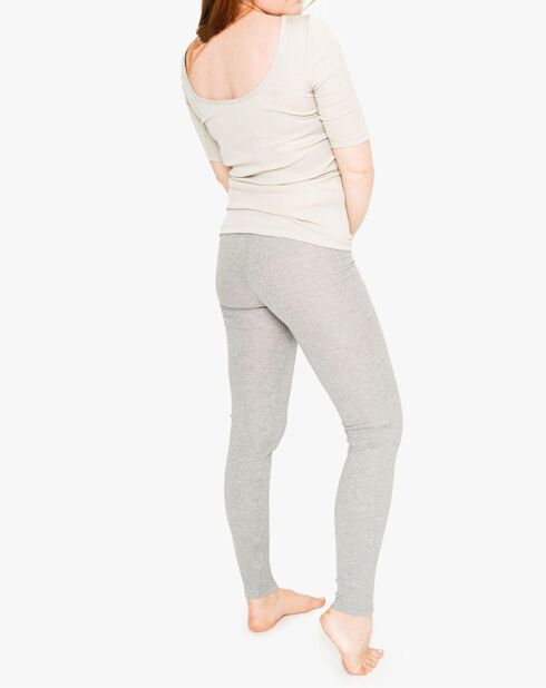 T-Shirt Soie mélangée Gym gris clair
