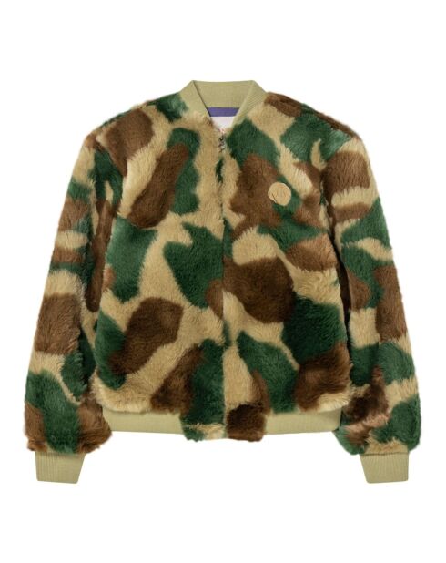 Veste en Laine mélangée Militaire verte