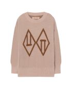 Pull Graphic Bull rose poudré
