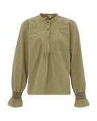 Blouse en Coton Hilma vert kaki