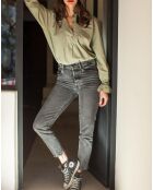 Blouse en Coton Hilma vert kaki