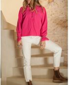 Blouse en Coton Hilma rose