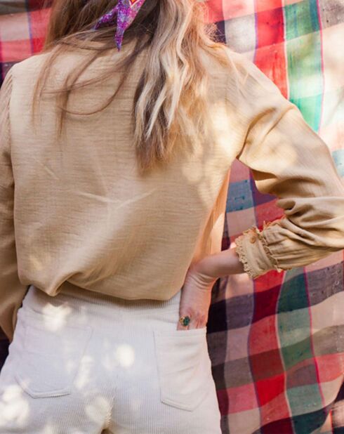 Blouse Gaze de Coton Ellis miel