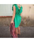 Robe en Gaze de Coton Elie verte
