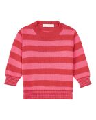 Pull rayé rose