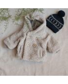 Bonnet Pompon Jacquard Nadja bleu marine