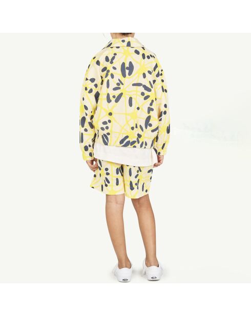Veste en Lin mélangé Tiger écru/jaune