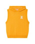 Pull à Capuche en Laine mélangée Yak jaune
