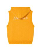 Pull à Capuche en Laine mélangée Yak jaune