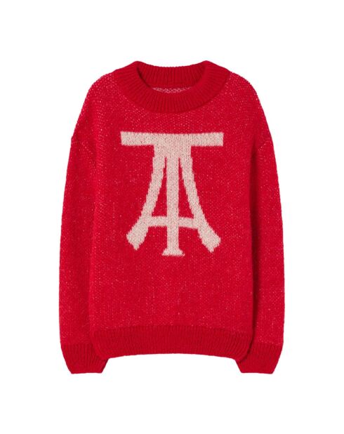 Exclusivité Pull Plain Bull en Laine mélangée The Animals Observatory X Smallable rouge