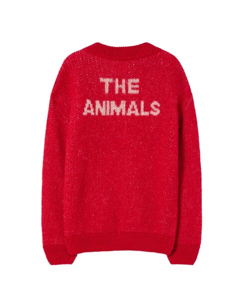 Exclusivité Pull Plain Bull en Laine mélangée The Animals Observatory X Smallable rouge