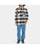 Sur-Chemise Hueco Sherpa  blanc/noir