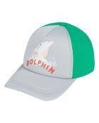 Casquette Elastic Hamster Dauphin gris/vert