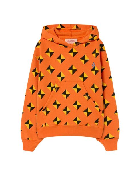 Hoodie Beaver Losange orange