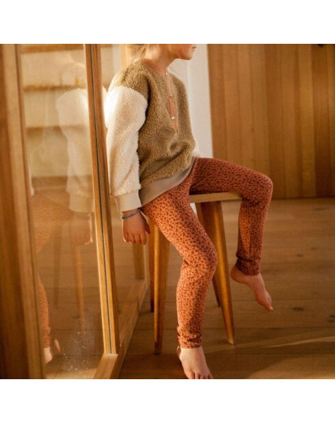 Legging Léopard Mikky rose