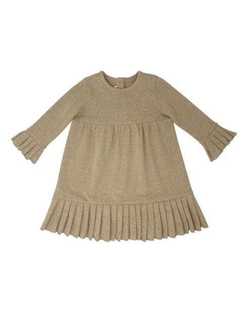 Robe Maille Lurex beige
