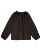 T-Shirt en Coton Bio Flammé Yalda gris anthracite