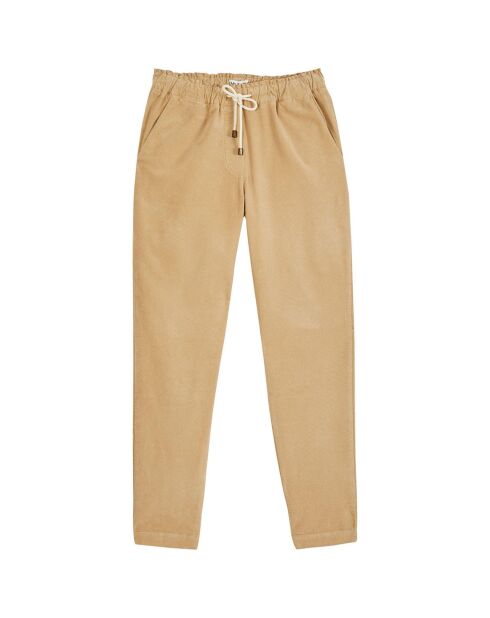 Pantalon en Velours Milleraies Yamila beige