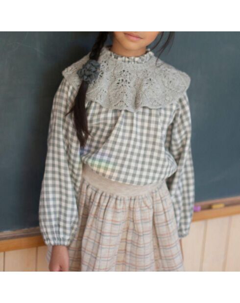 Blouse Gaze de Coton Bio Vichy Imelda sauge