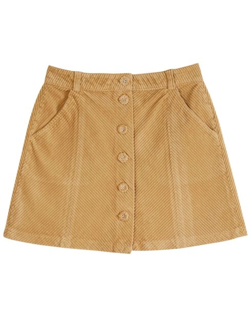 Falda de pana Yamouna beige