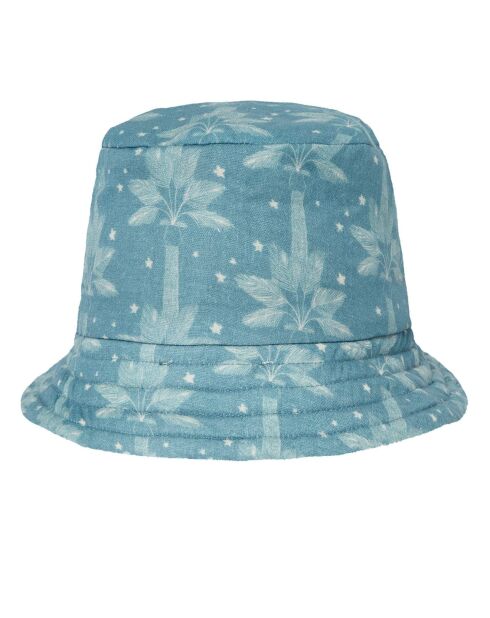 Chapeau Feuilles Afid bleu