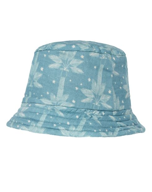 Chapeau Feuilles Afid bleu