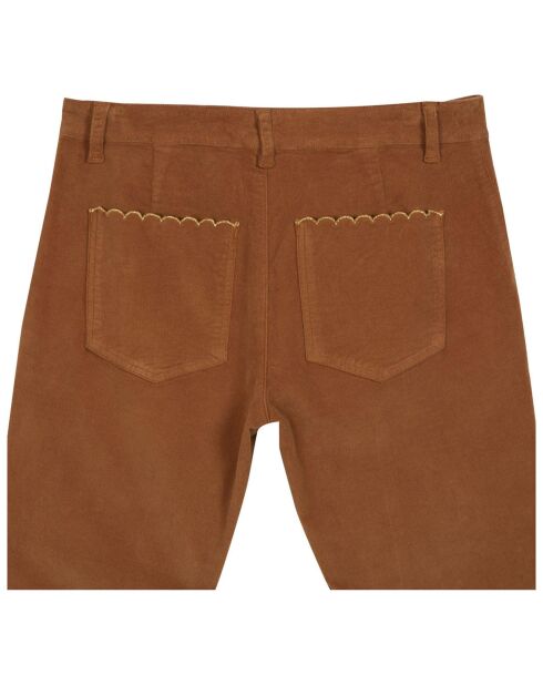 Pantalon en Velours Yelanie caramel