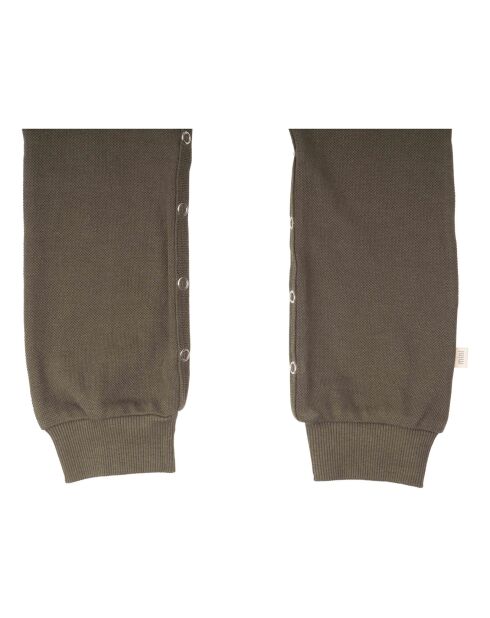 Salopette en Coton Bio Eikin verte kaki