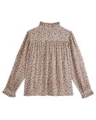 Blouse Fleurie Yelina écru/beige