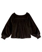 Sweat en Velours You gris anthracite