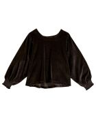 Sweat en Velours You gris anthracite