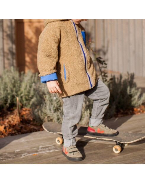Manteau Façon Fourrure Moon camel