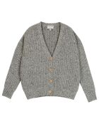 Cardigan en Laine mélangée Yuzzle gris chiné
