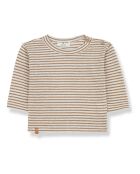 T-Shirt Rayé en Lin mélangé  Mikel camel