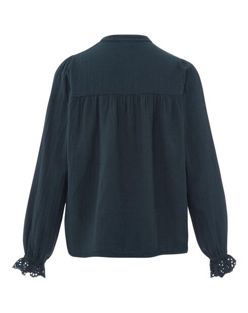 Blouse Gaze de Coton Jude bleue