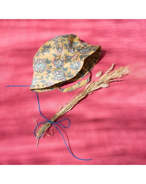 Chapeau Fleuri Afid jaune moutarde