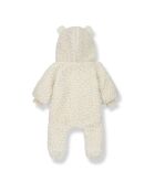 Combinaison à Capuche en Coton et Laine mélangée Façon Fourrure Liam écrue