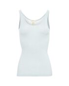 Débardeur 100% Soie Oluva gris clair