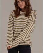 Sweat Rayé Aspen écru
