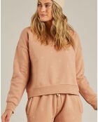 Sweat Etoiles vieux rose