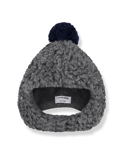 Bonnet en Laine mélangée à Pompon Gigi gris