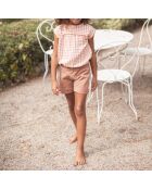 Blouse Gaze de Coton Lila rose