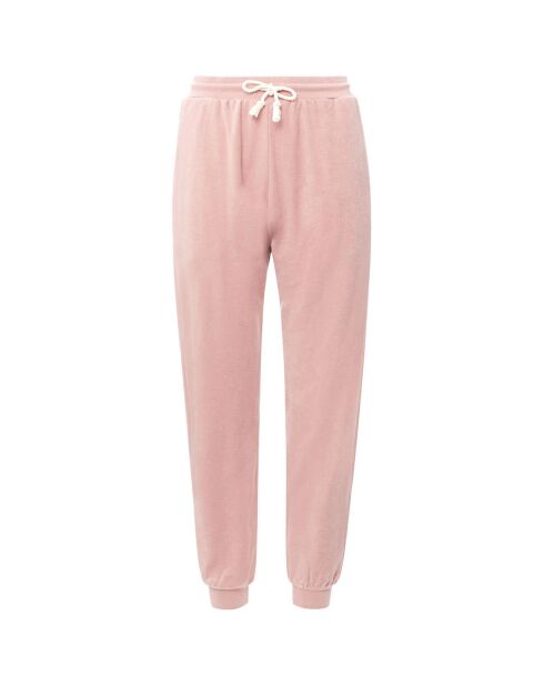 Jogger en Eponge vieux rose