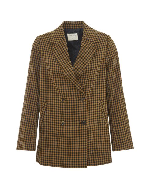 Braune zweireihige Jacke
